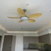 Quạt trần phòng khách cánh nhựa bảo hành 5 năm.