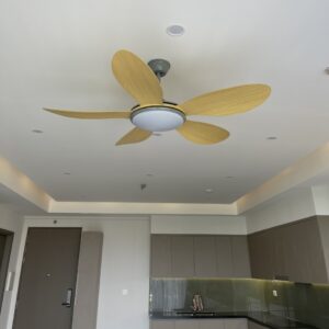 quạt trần phòng khách cánh nhựa cao cấp