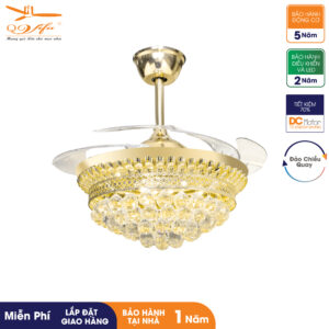 Quạt Trần Pha Lê QViFa - 22