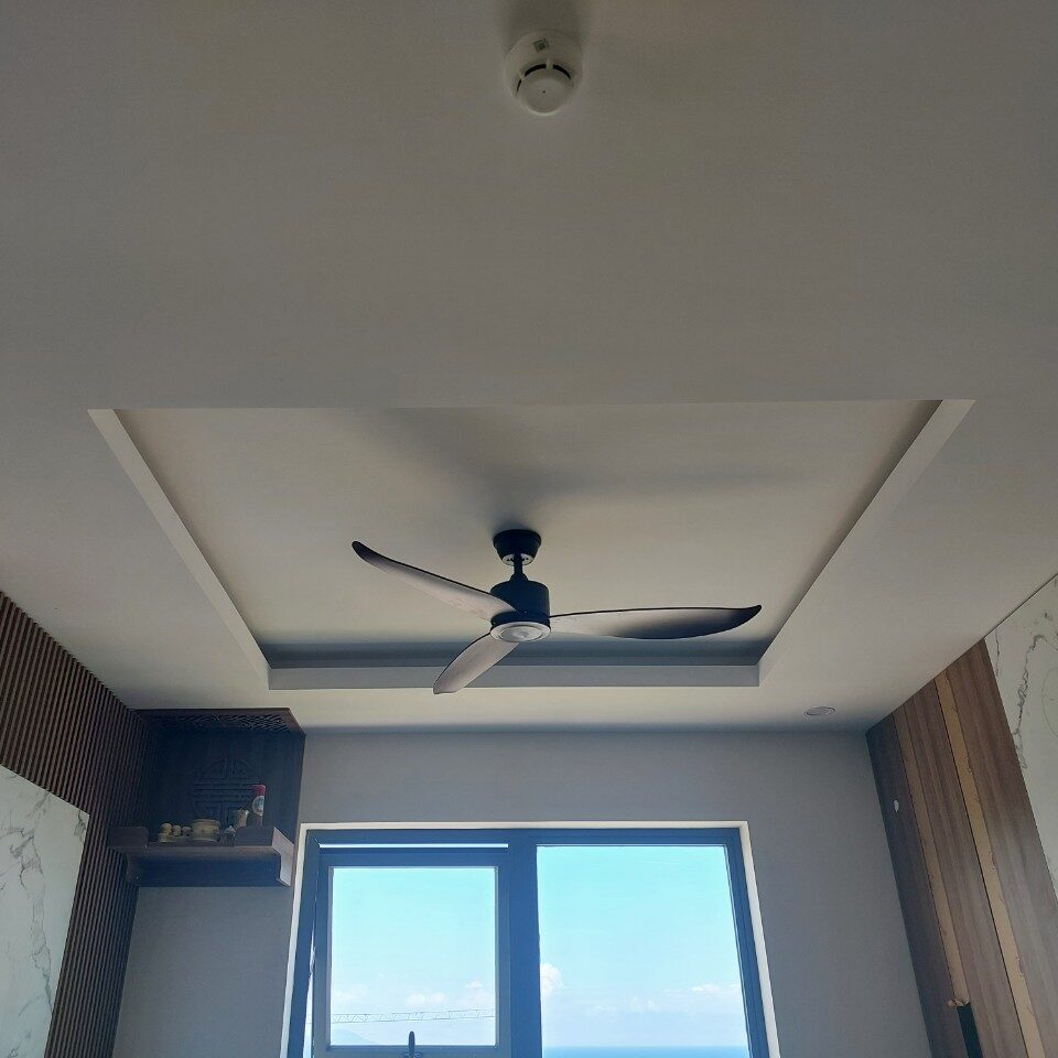 Quạt trần phòng ăn đơn giản - QViFa - 400/Coffee