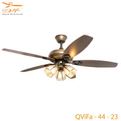 Quạt Trần Phòng Khách Cánh Gỗ QViFa - 44 - 23